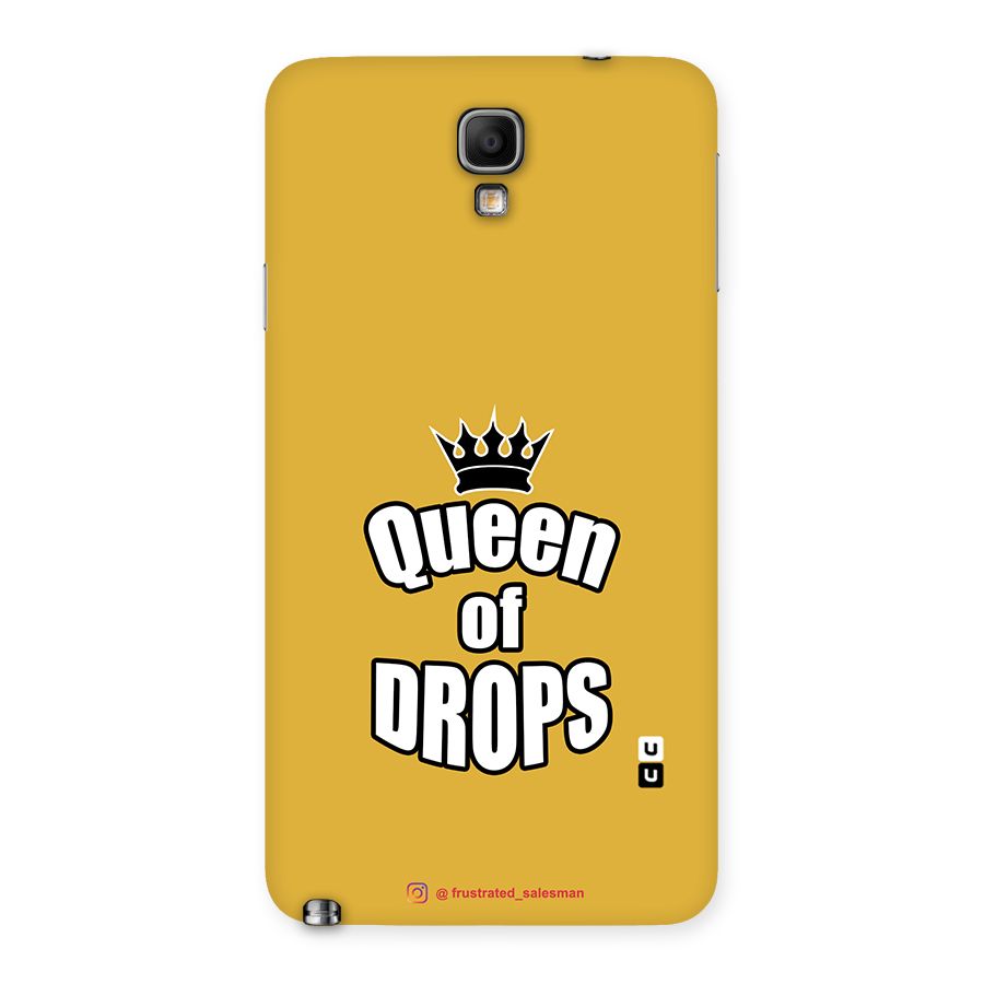Queen of Drops Mustard Yellow Back Case for Galaxy Note 3 Neo