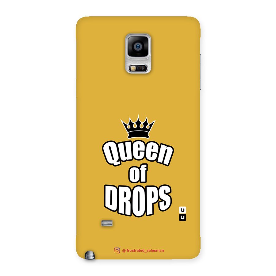 Queen of Drops Mustard Yellow Back Case for Galaxy Note 4