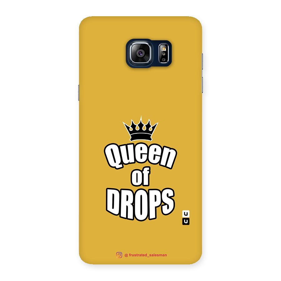 Queen of Drops Mustard Yellow Back Case for Galaxy Note 5