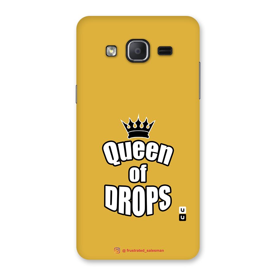 Queen of Drops Mustard Yellow Back Case for Galaxy On7 2015