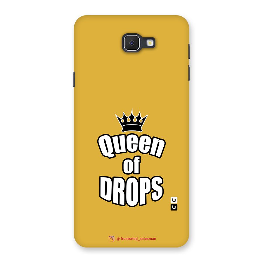 Queen of Drops Mustard Yellow Back Case for Galaxy On7 2016