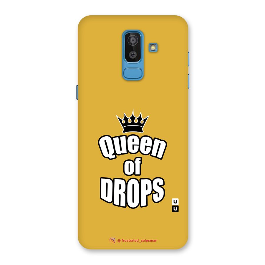 Queen of Drops Mustard Yellow Back Case for Galaxy On8 (2018)