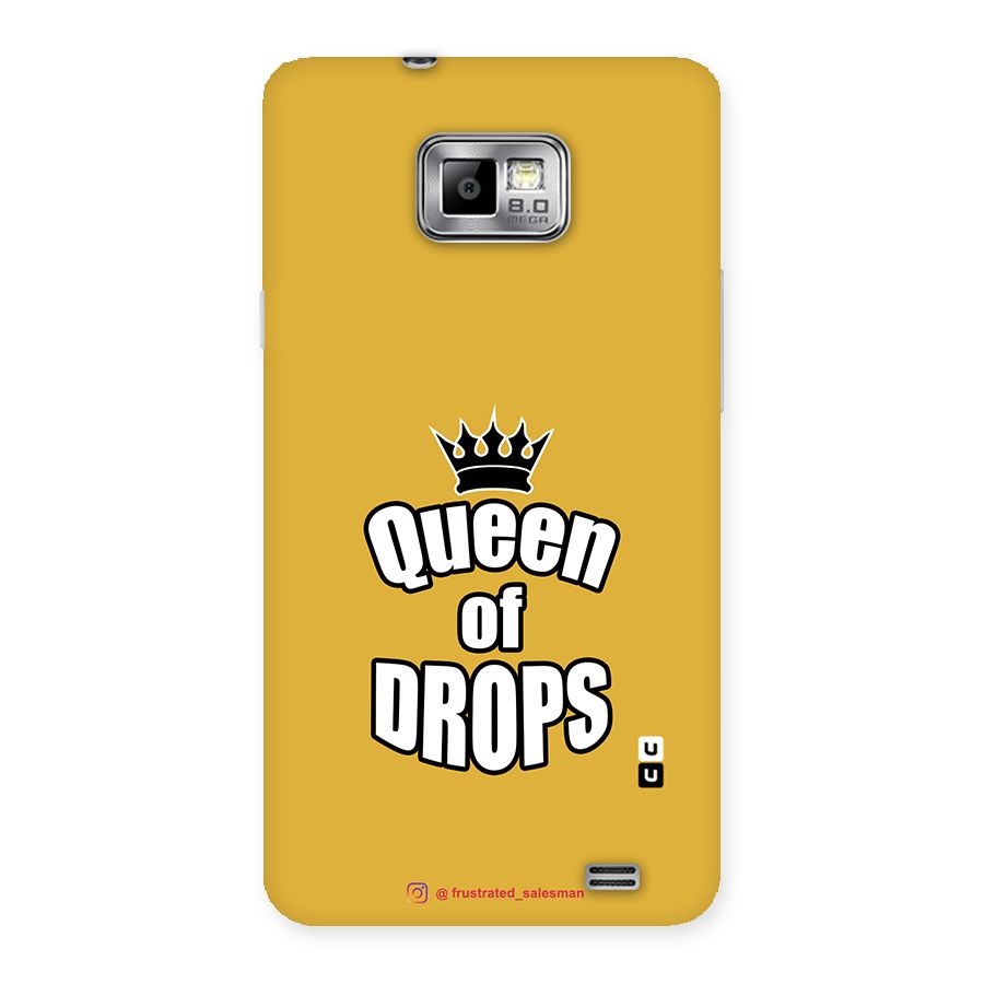 Queen of Drops Mustard Yellow Back Case for Galaxy S2