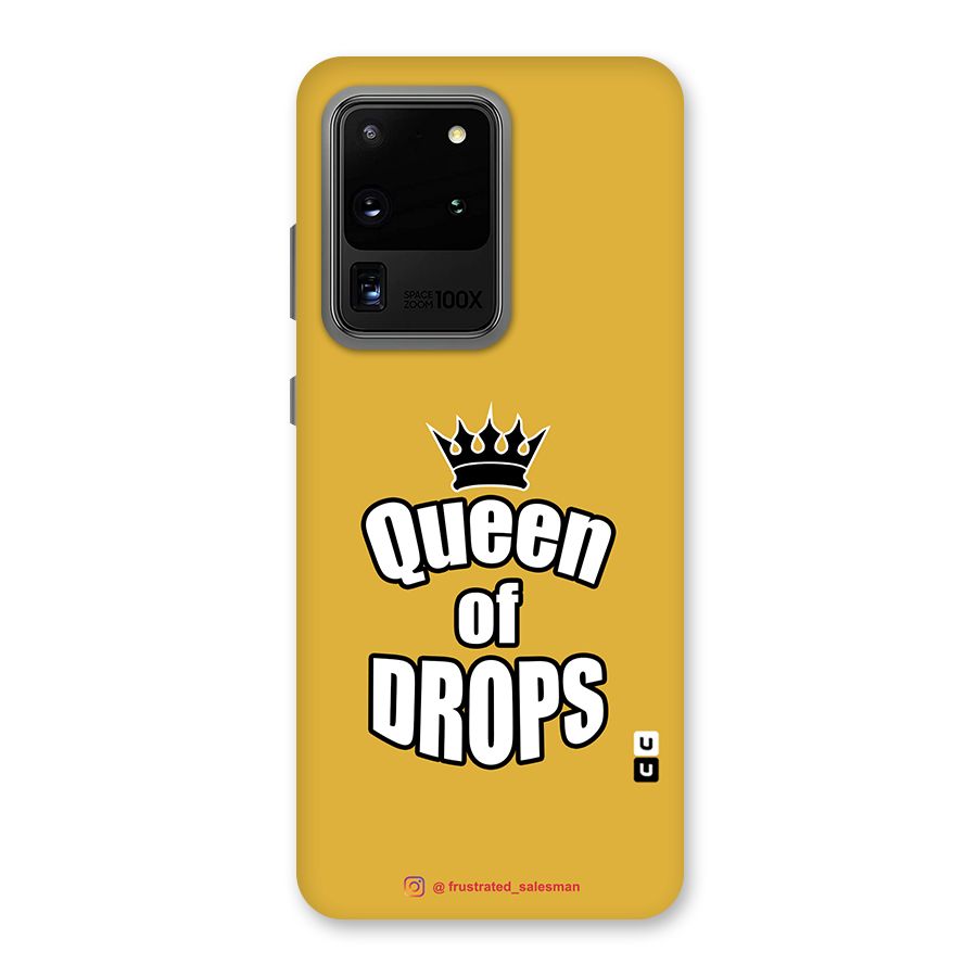 Queen of Drops Mustard Yellow Back Case for Galaxy S20 Ultra