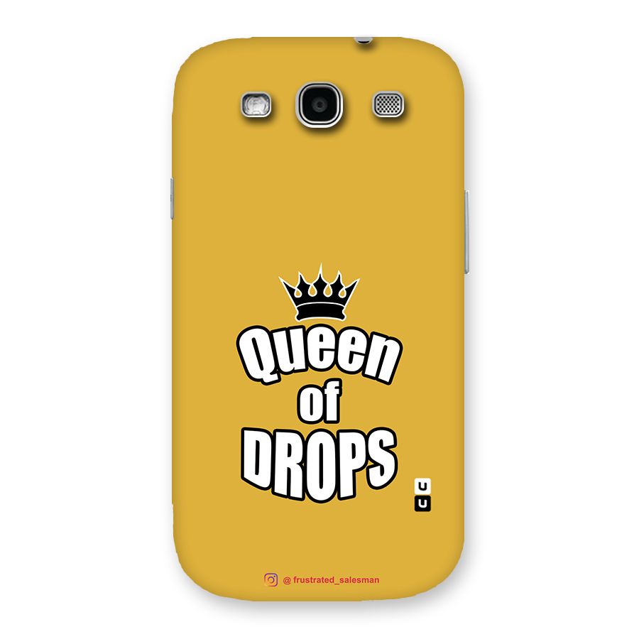 Queen of Drops Mustard Yellow Back Case for Galaxy S3