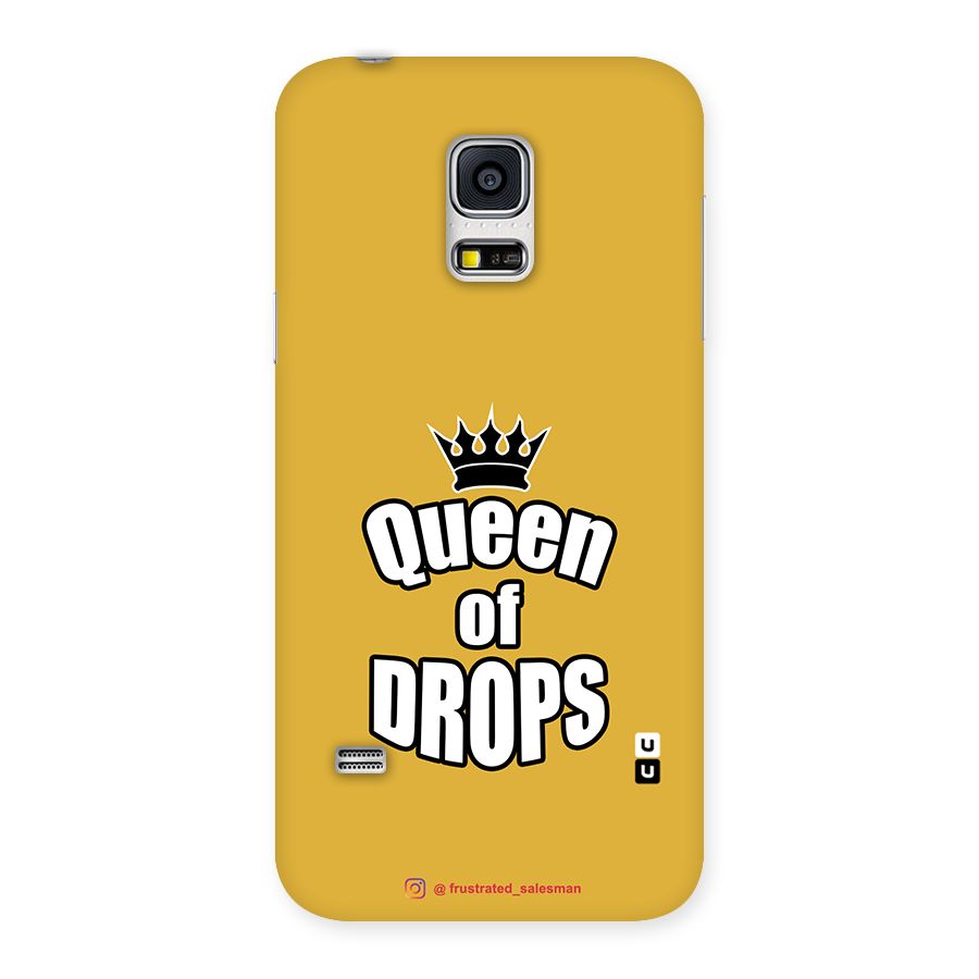 Queen of Drops Mustard Yellow Back Case for Galaxy S5 Mini