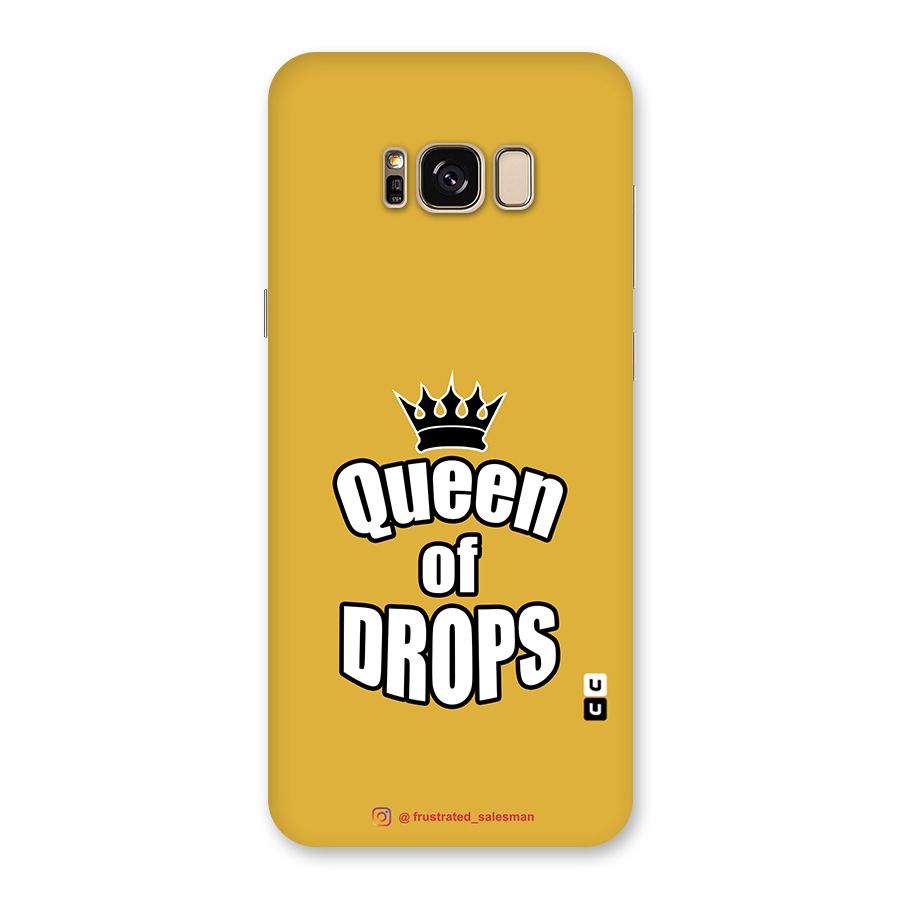 Queen of Drops Mustard Yellow Back Case for Galaxy S8 Plus