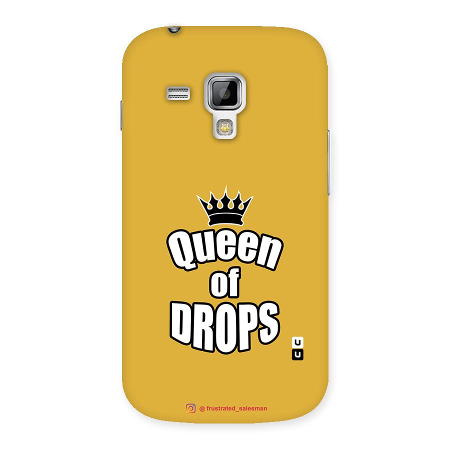 Queen of Drops Mustard Yellow Back Case for Galaxy S Duos