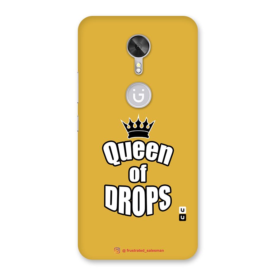 Queen of Drops Mustard Yellow Back Case for Gionee A1