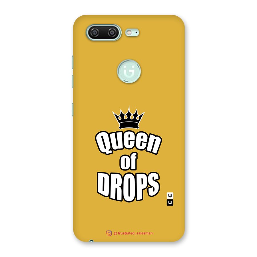 Queen of Drops Mustard Yellow Back Case for Gionee S10