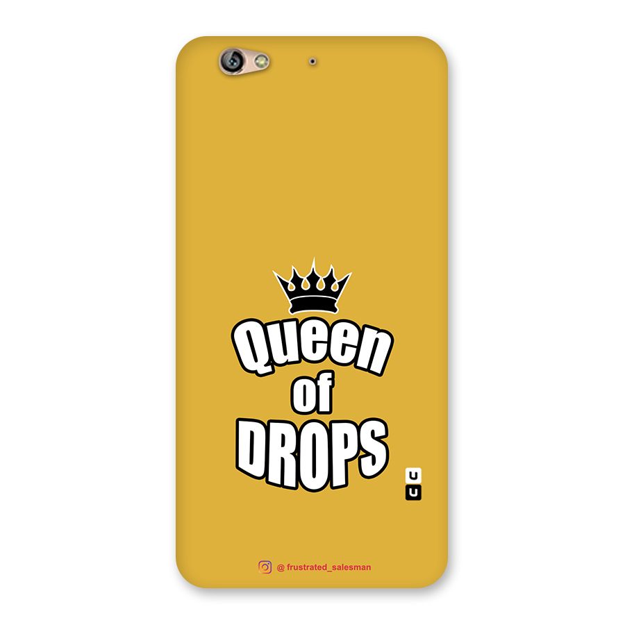 Queen of Drops Mustard Yellow Back Case for Gionee S6