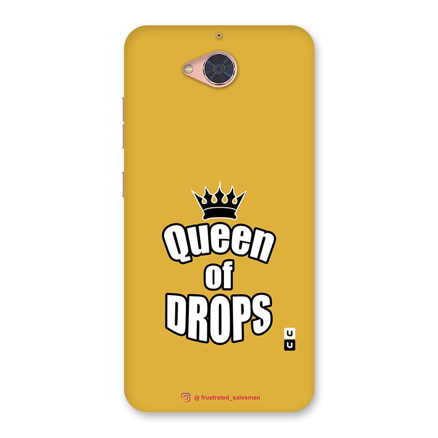 Queen of Drops Mustard Yellow Back Case for Gionee S6 Pro