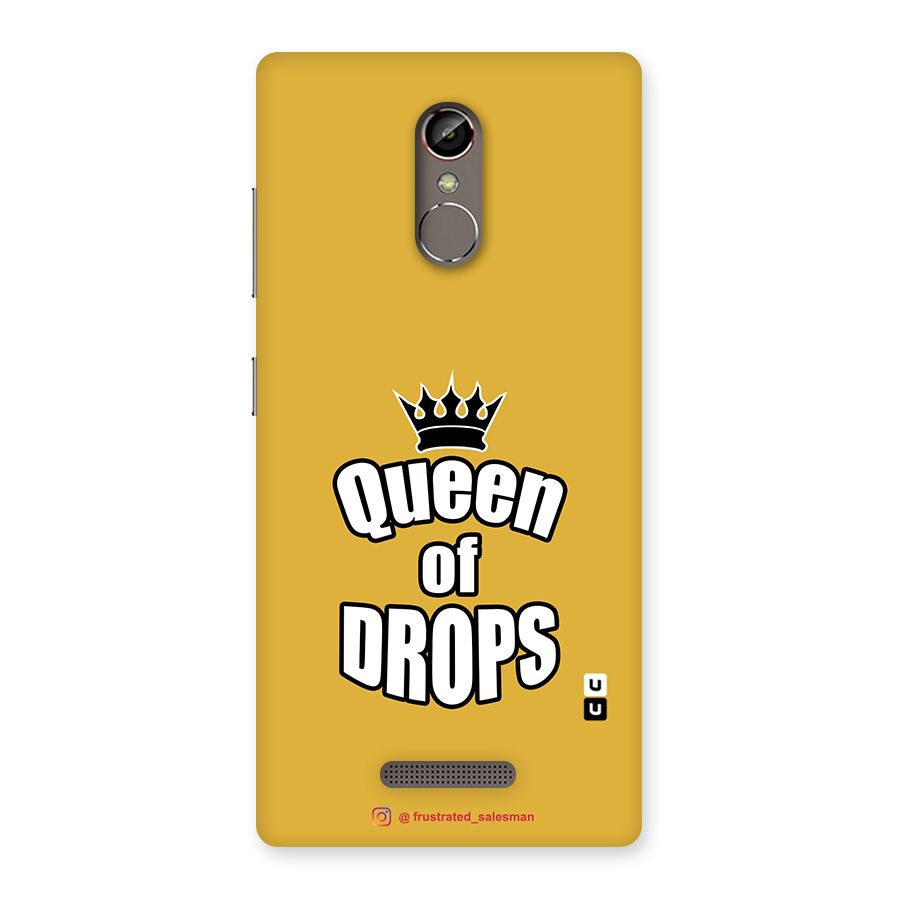 Queen of Drops Mustard Yellow Back Case for Gionee S6s