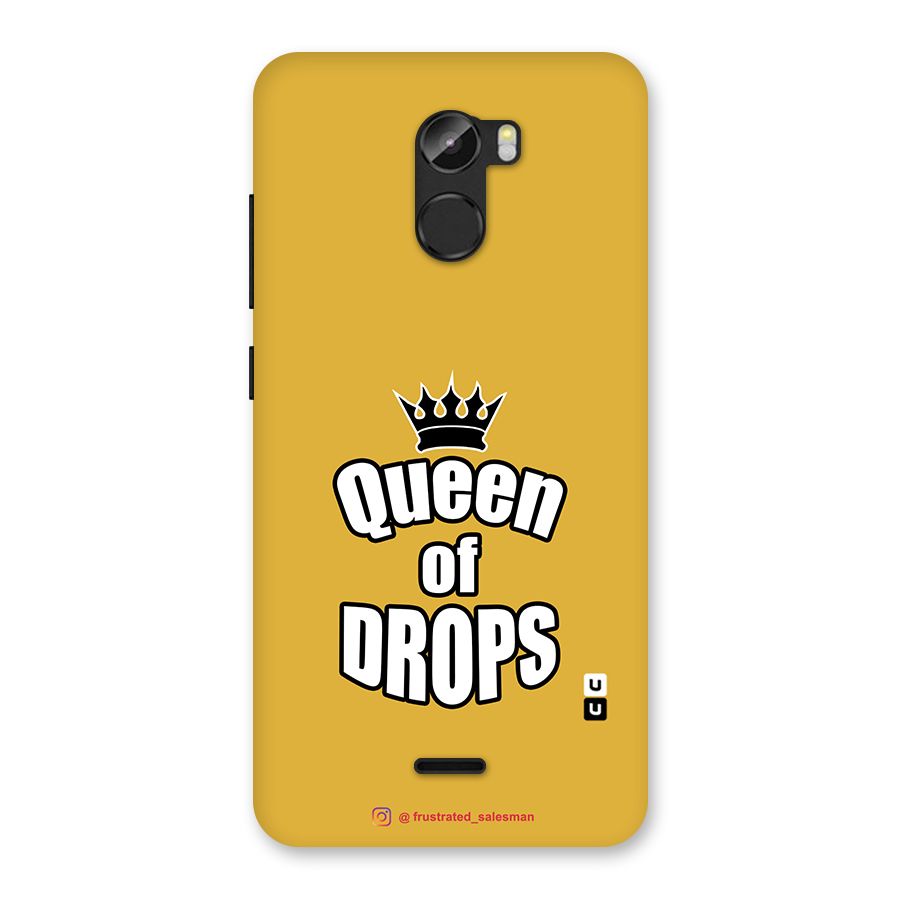 Queen of Drops Mustard Yellow Back Case for Gionee X1