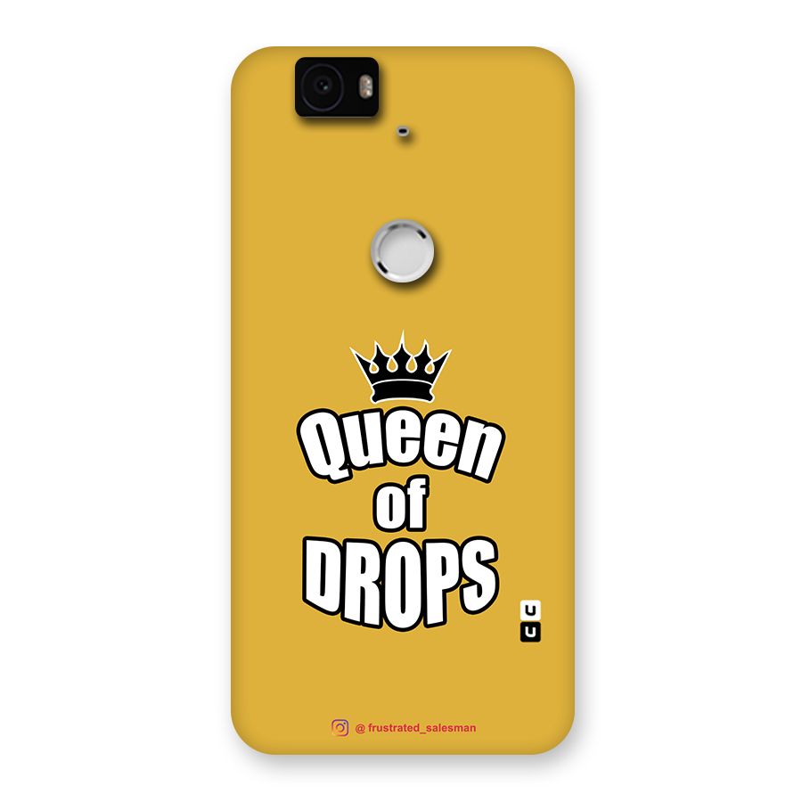 Queen of Drops Mustard Yellow Back Case for Google Nexus-6P