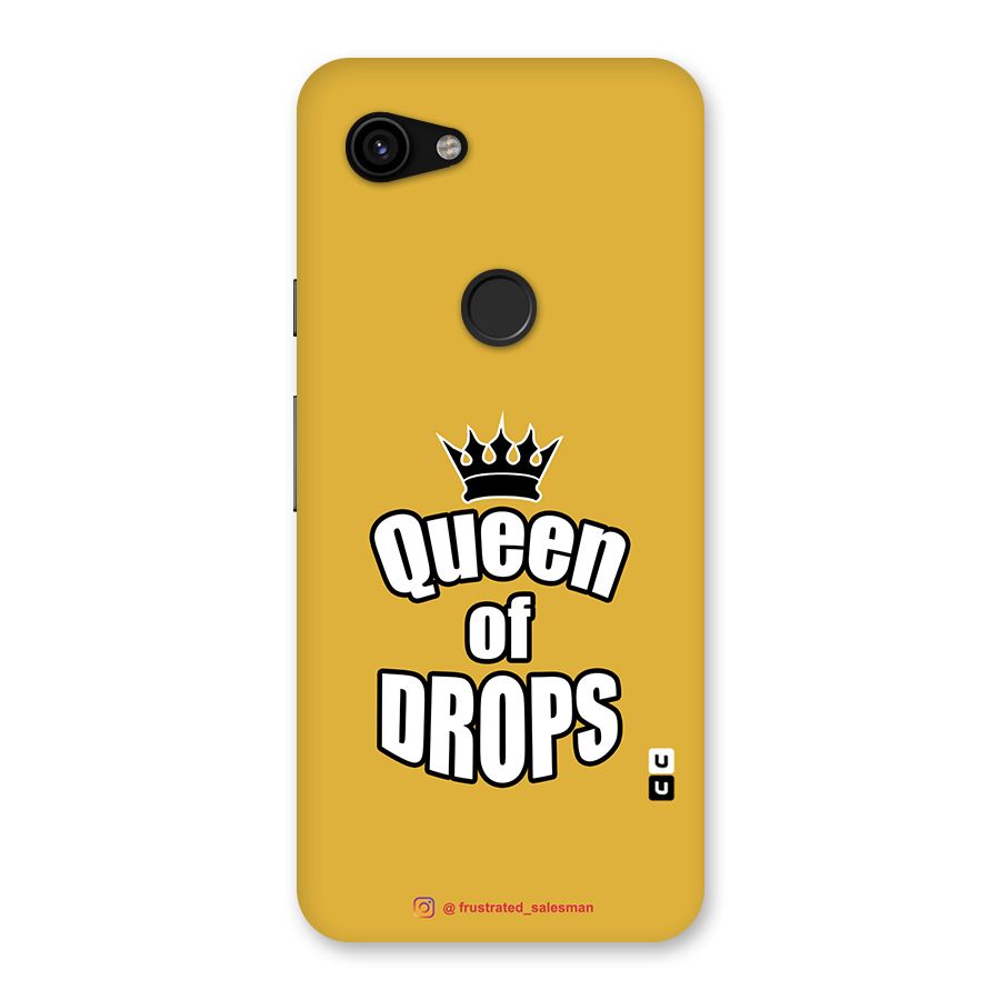 Queen of Drops Mustard Yellow Back Case for Google Pixel 3a