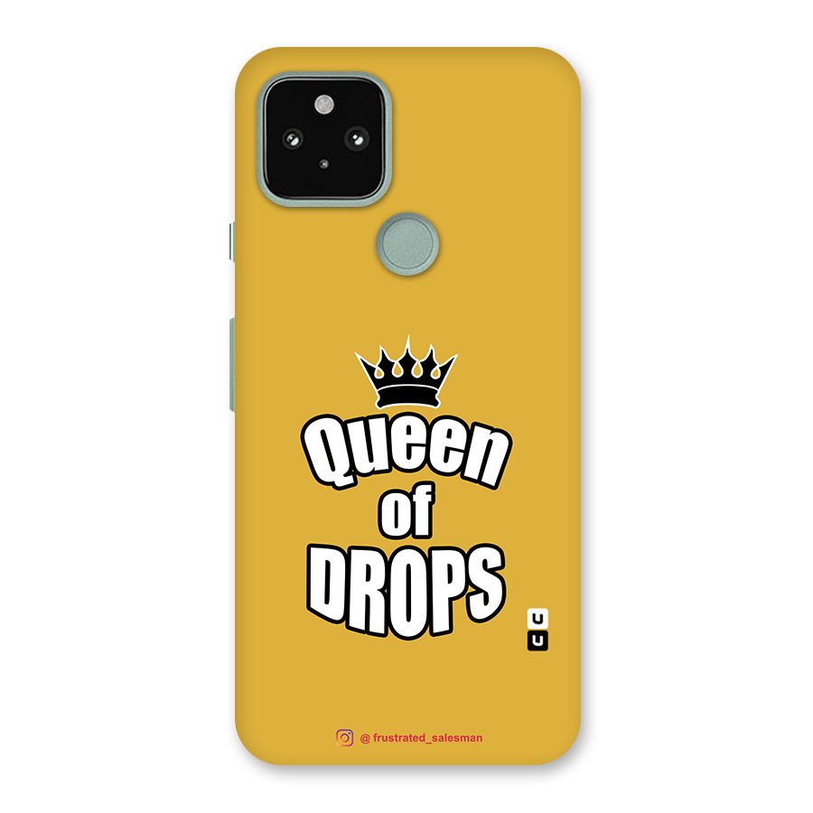 Queen of Drops Mustard Yellow Back Case for Google Pixel 5