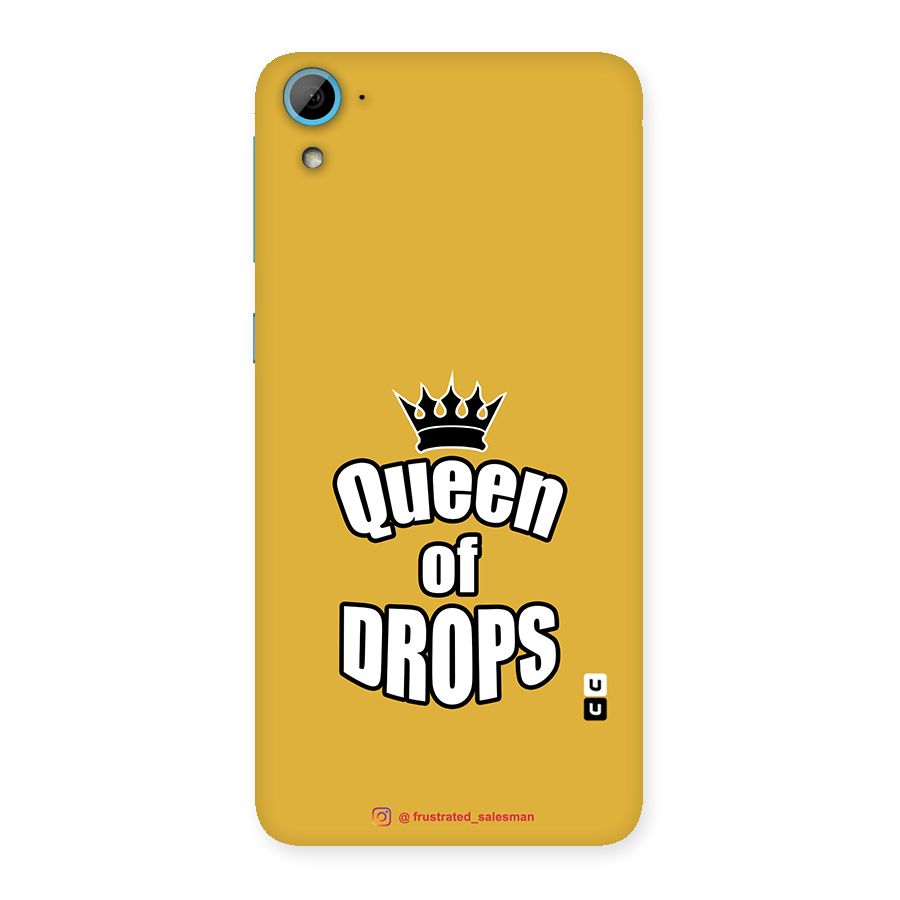 Queen of Drops Mustard Yellow Back Case for HTC Desire 826