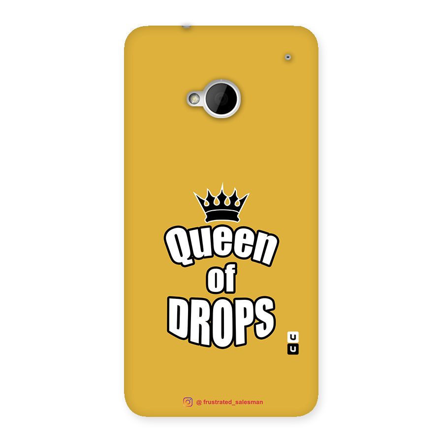 Queen of Drops Mustard Yellow Back Case for HTC One M7