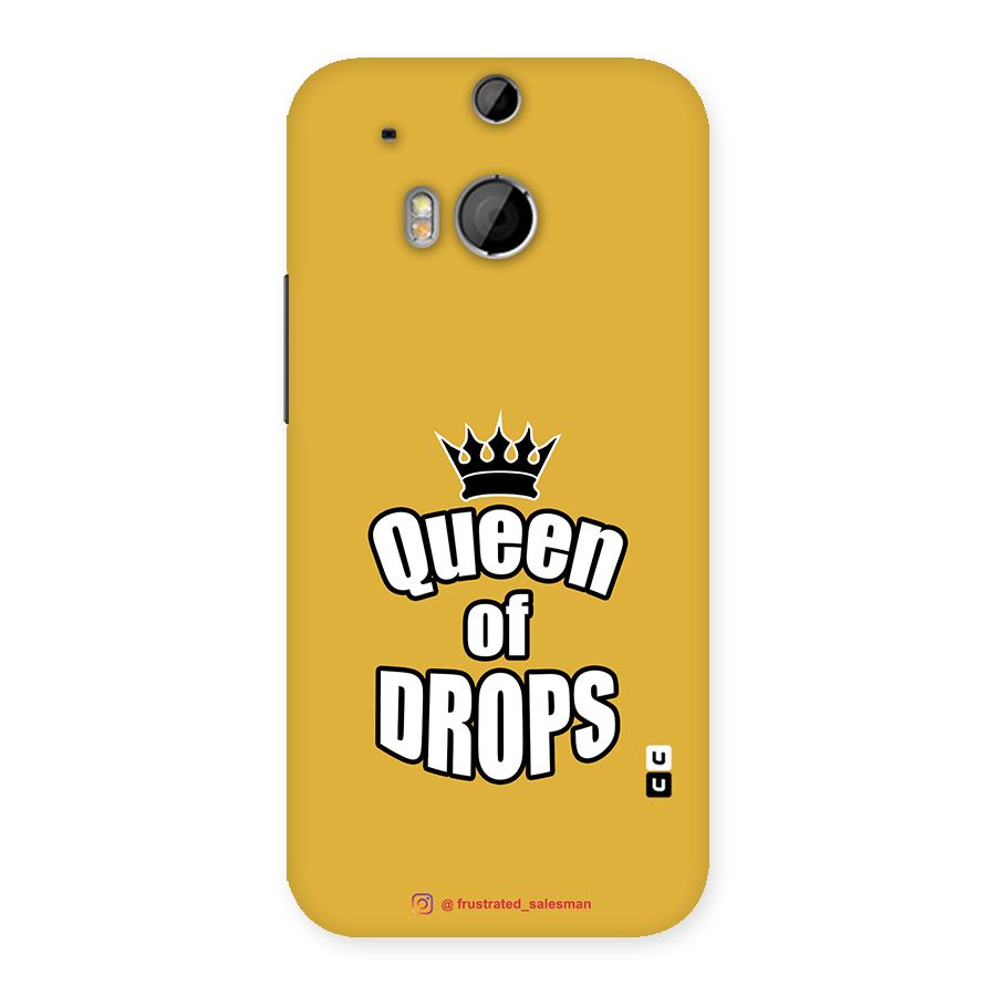 Queen of Drops Mustard Yellow Back Case for HTC One M8