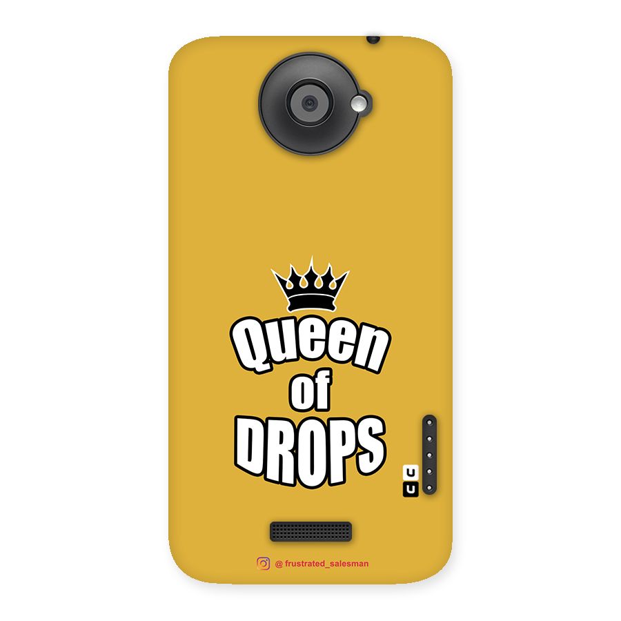 Queen of Drops Mustard Yellow Back Case for HTC One X