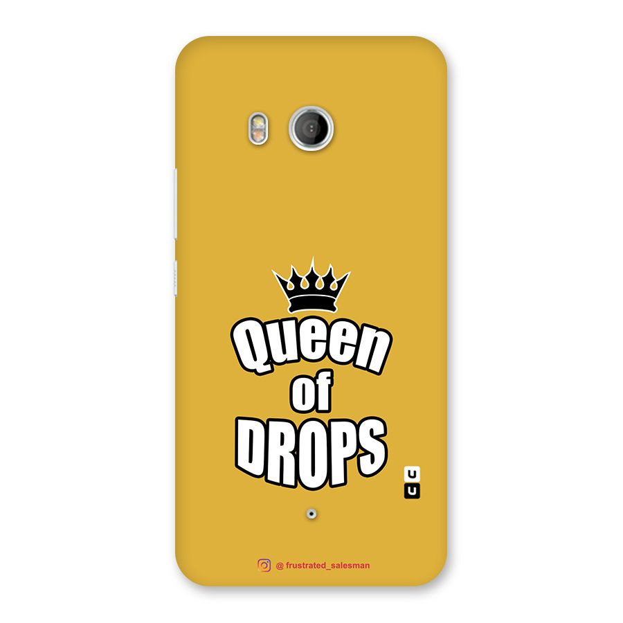 Queen of Drops Mustard Yellow Back Case for HTC U11