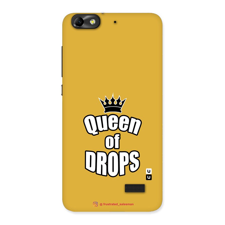 Queen of Drops Mustard Yellow Back Case for Honor 4C