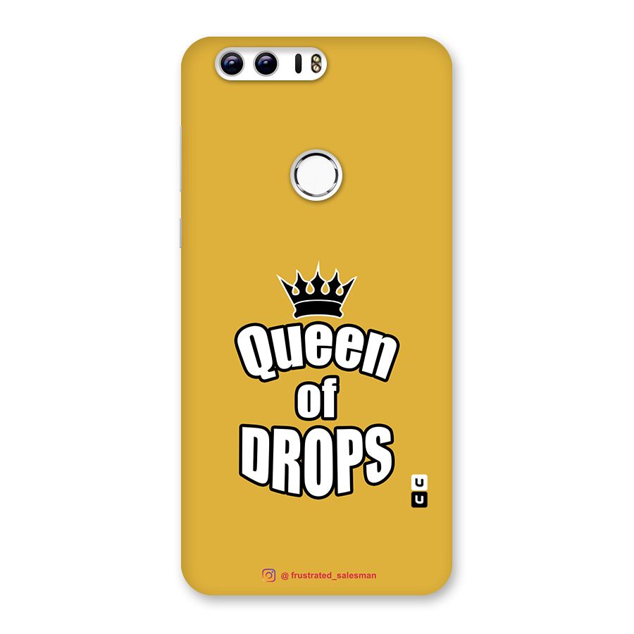 Queen of Drops Mustard Yellow Back Case for Honor 8
