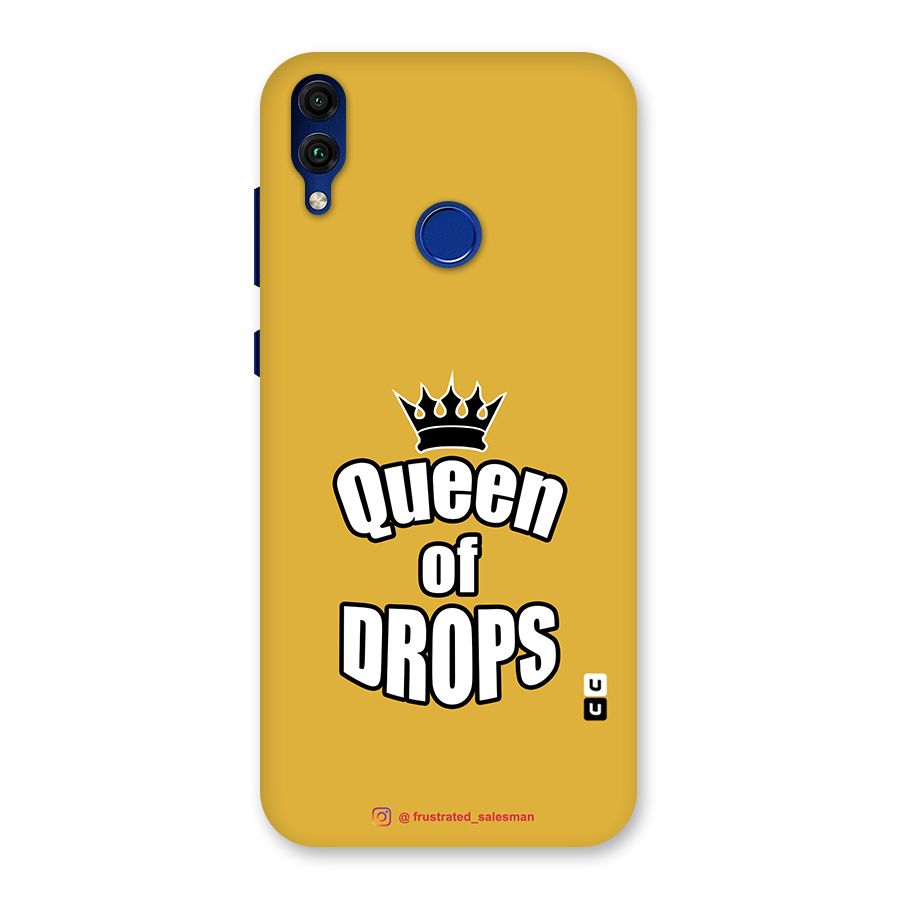 Queen of Drops Mustard Yellow Back Case for Honor 8C