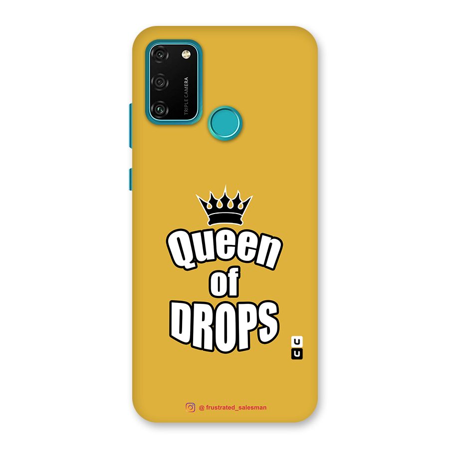 Queen of Drops Mustard Yellow Back Case for Honor 9A