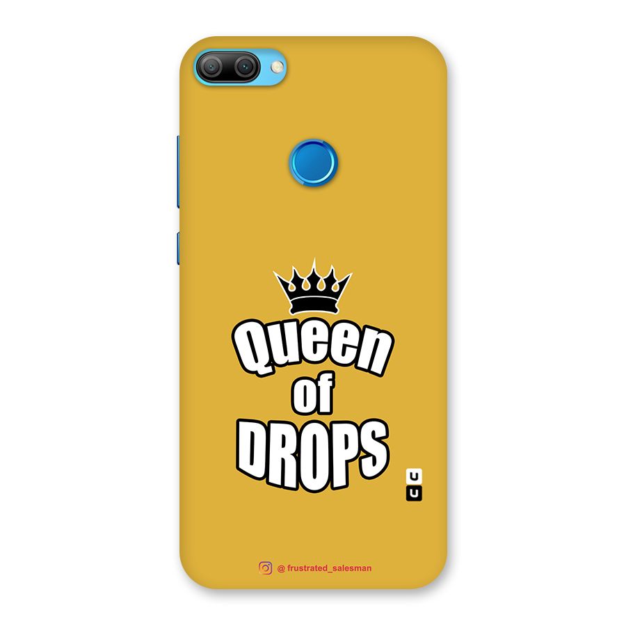 Queen of Drops Mustard Yellow Back Case for Honor 9N