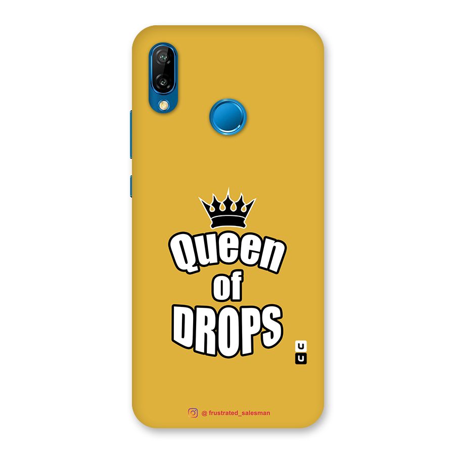 Queen of Drops Mustard Yellow Back Case for Huawei P20 Lite