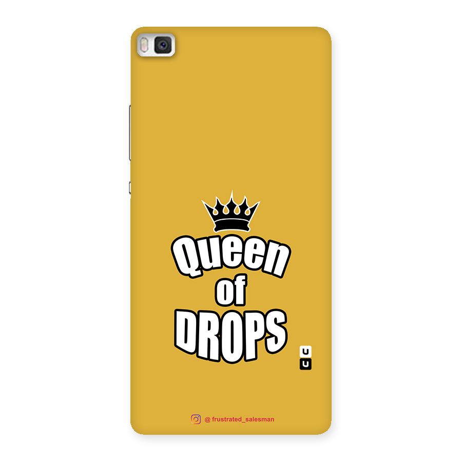 Queen of Drops Mustard Yellow Back Case for Huawei P8