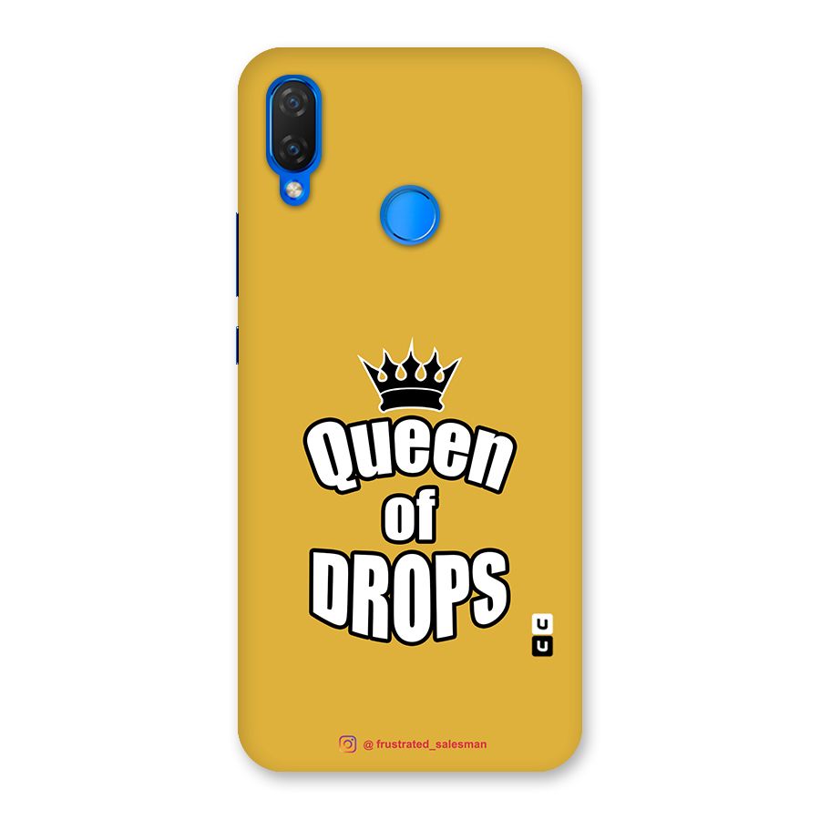 Queen of Drops Mustard Yellow Back Case for Huawei P Smart+