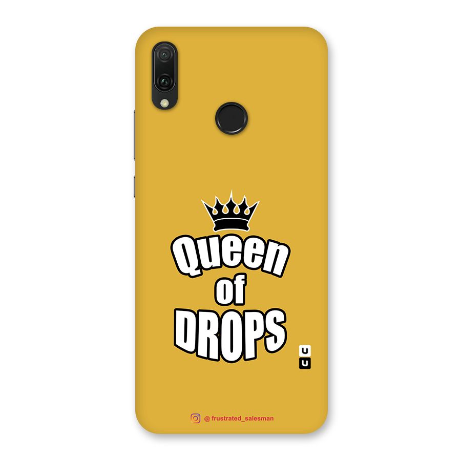 Queen of Drops Mustard Yellow Back Case for Huawei Y9 (2019)
