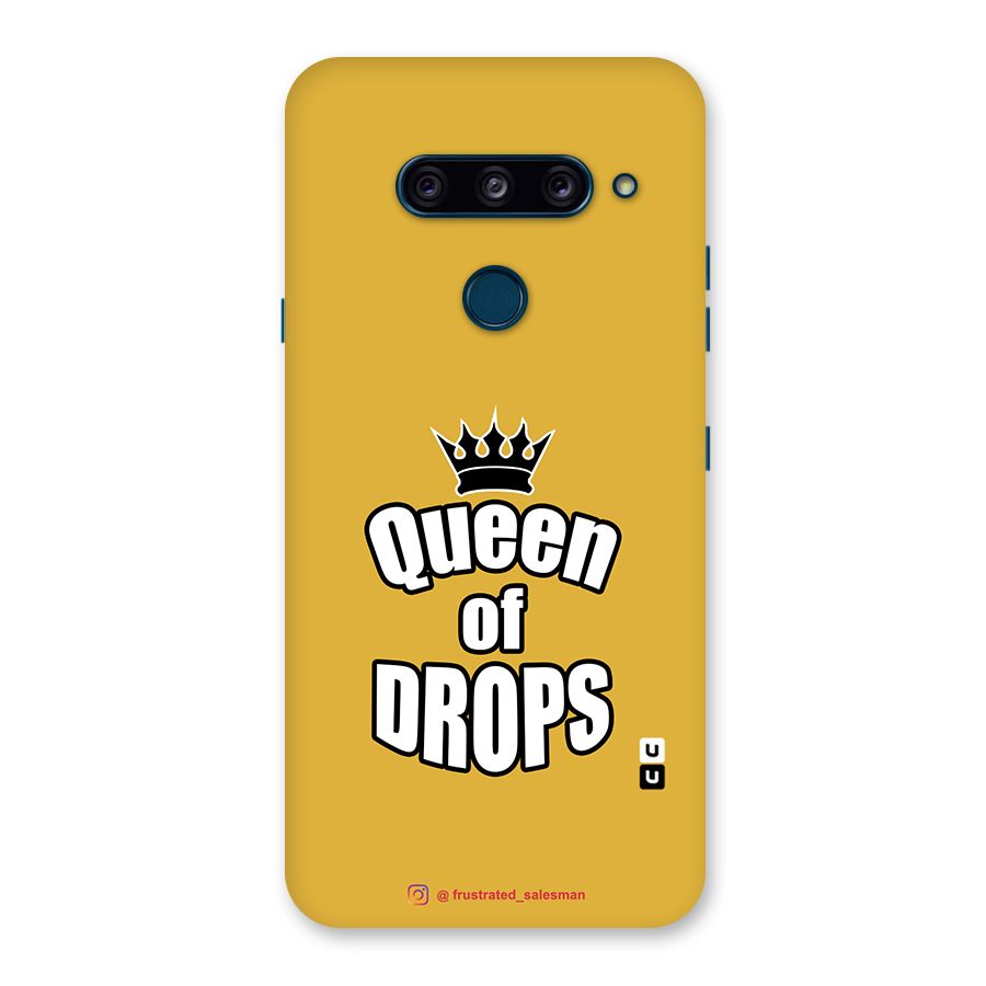 Queen of Drops Mustard Yellow Back Case for LG  V40 ThinQ
