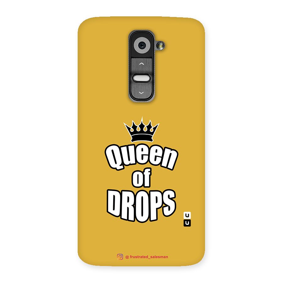Queen of Drops Mustard Yellow Back Case for LG G2