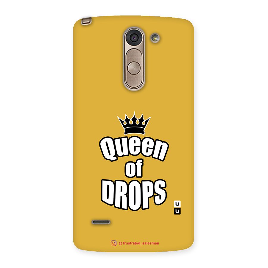 Queen of Drops Mustard Yellow Back Case for LG G3 Stylus