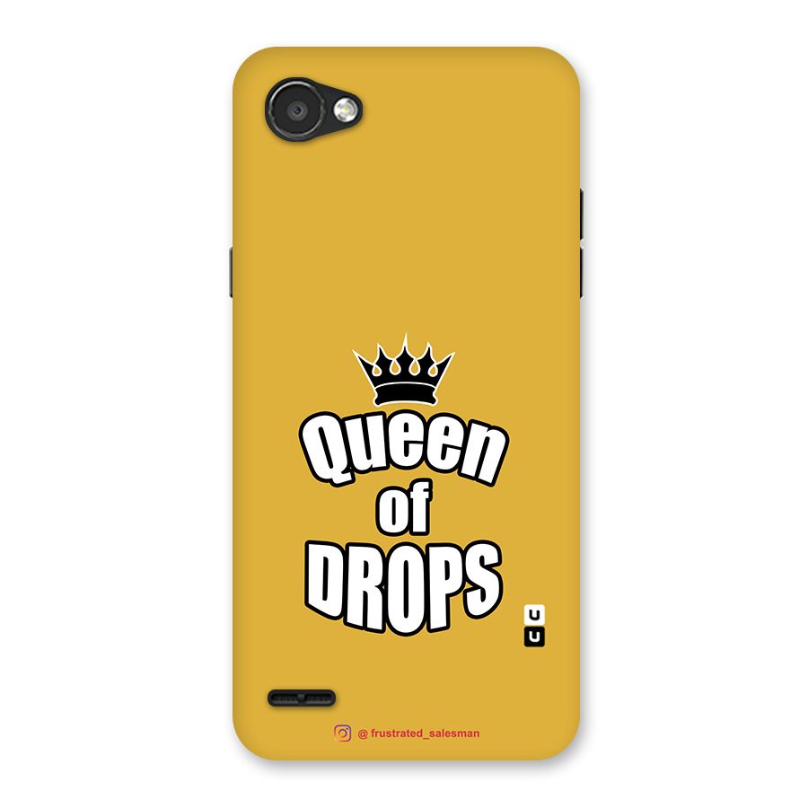 Queen of Drops Mustard Yellow Back Case for LG Q6