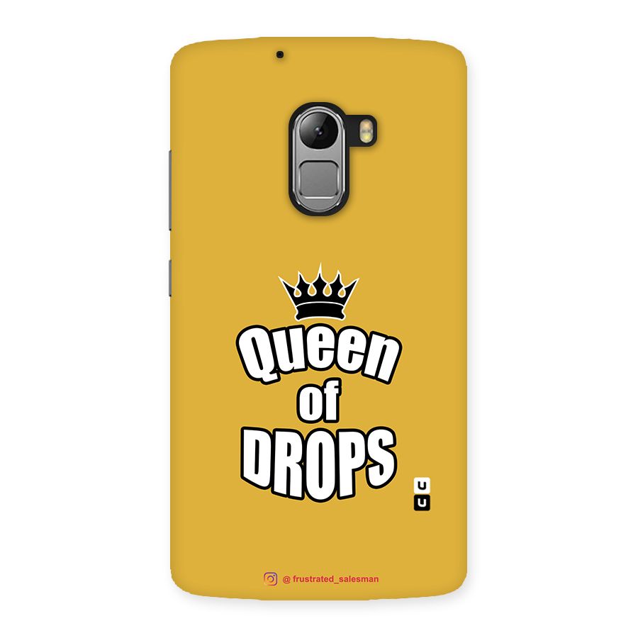 Queen of Drops Mustard Yellow Back Case for Lenovo K4 Note