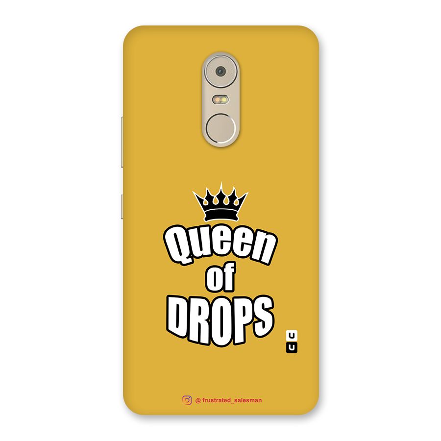 Queen of Drops Mustard Yellow Back Case for Lenovo K6 Note