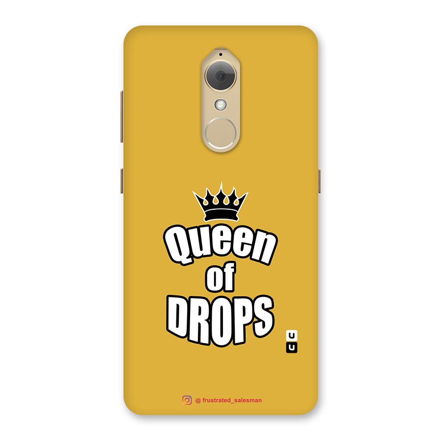 Queen of Drops Mustard Yellow Back Case for Lenovo K8