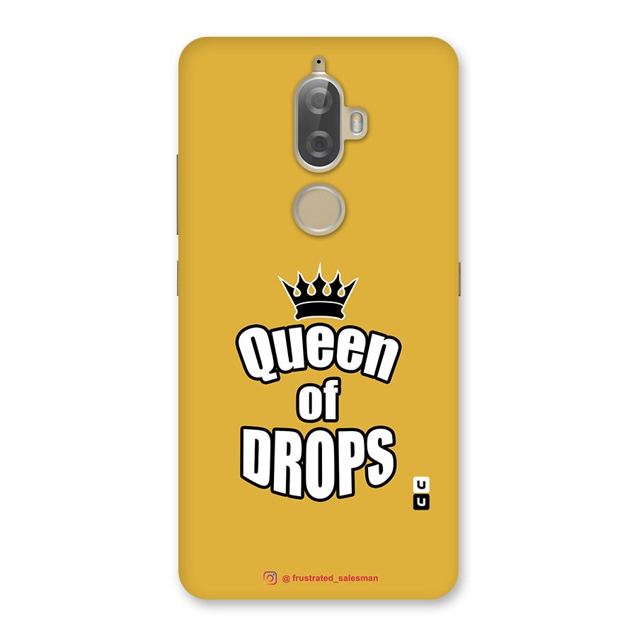 Queen of Drops Mustard Yellow Back Case for Lenovo K8 Plus