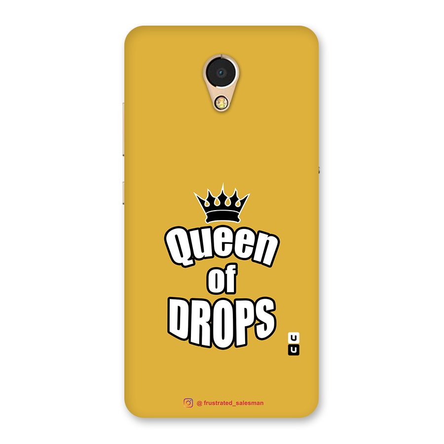 Queen of Drops Mustard Yellow Back Case for Lenovo P2