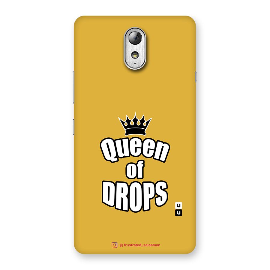 Queen of Drops Mustard Yellow Back Case for Lenovo Vibe P1M