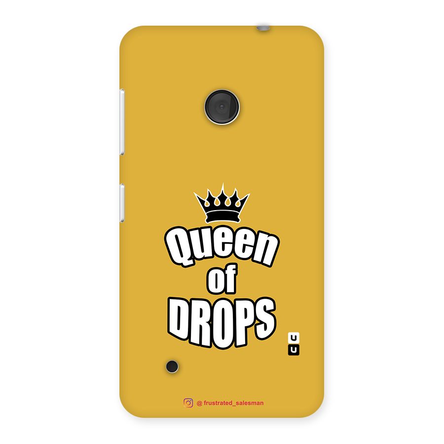 Queen of Drops Mustard Yellow Back Case for Lumia 530