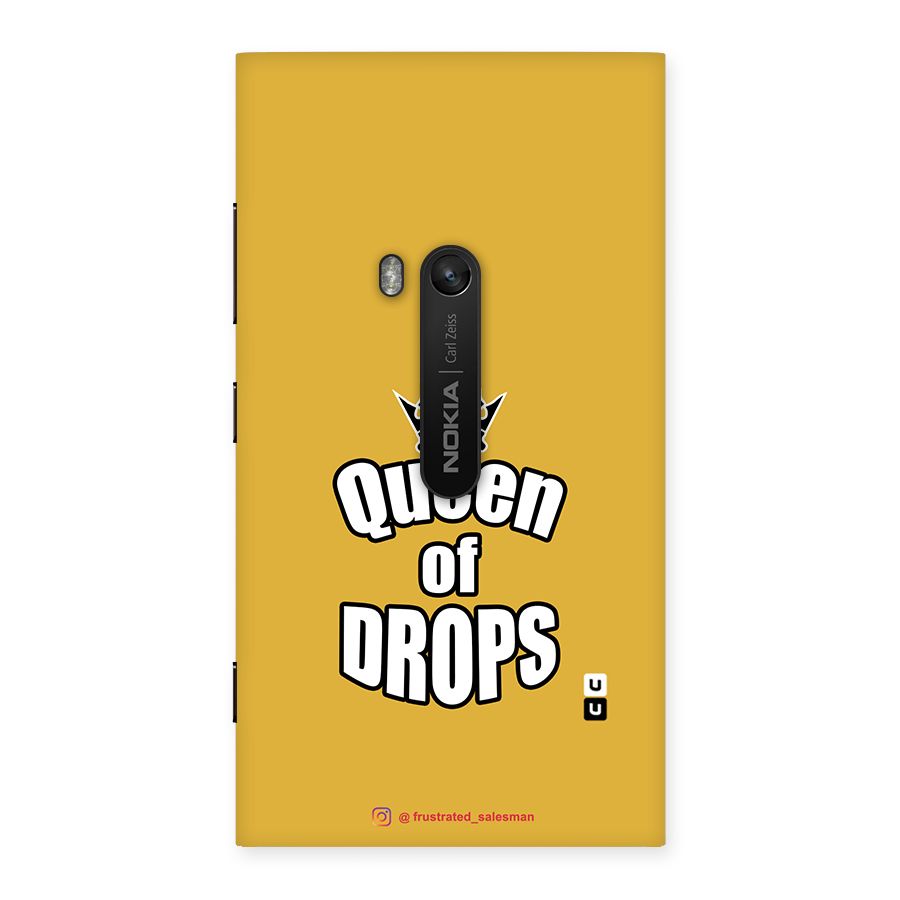 Queen of Drops Mustard Yellow Back Case for Lumia 920