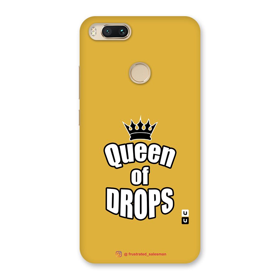Queen of Drops Mustard Yellow Back Case for Mi A1