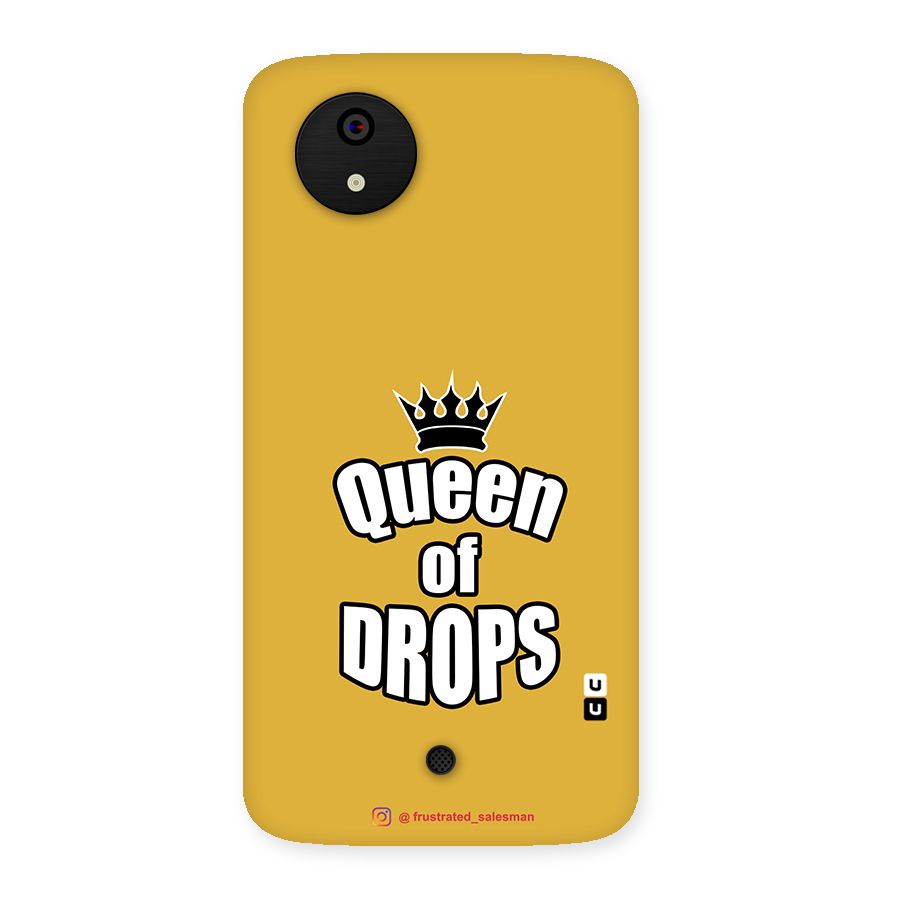 Queen of Drops Mustard Yellow Back Case for Micromax Canvas A1