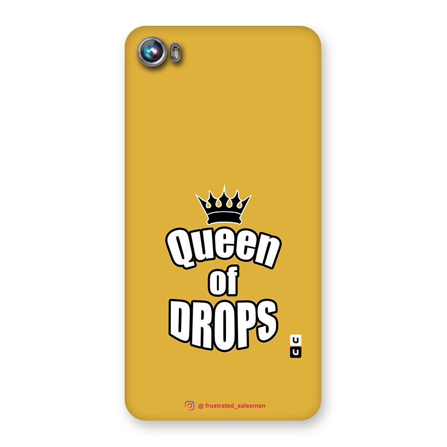 Queen of Drops Mustard Yellow Back Case for Micromax Canvas Fire 4 A107